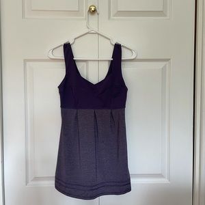 Size 4 purple lululemon tank top